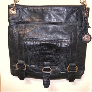 The Sak  black leather crossbody bag